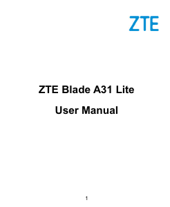 Handleiding ZTE Blade A31 Lite Mobiele telefoon