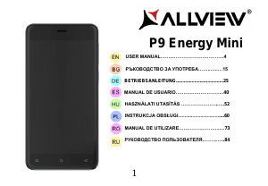 Manual Allview P9 Energy Mini Mobile Phone