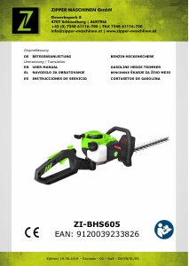 Manual Zipper ZI-BHS605 Hedgecutter