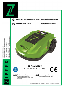 Bedienungsanleitung Zipper ZI-RMR 2600 Rasenmäher