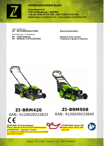 Manual Zipper ZI-BRM420 Lawn Mower