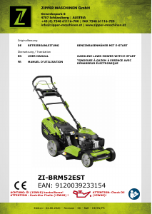 Manual Zipper ZI-BRM52EST Lawn Mower
