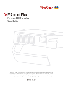 Handleiding ViewSonic M1 mini Plus Beamer