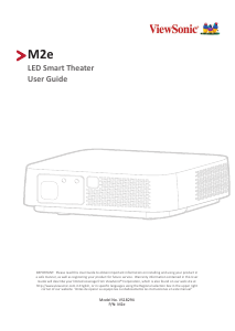 Manual ViewSonic M2e Projector