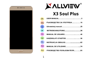 Instrukcja Allview X3 Soul Plus Telefon komórkowy