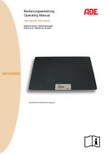 Manual ADE MV302600 Scale