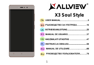 Bedienungsanleitung Allview X3 Soul Style Handy