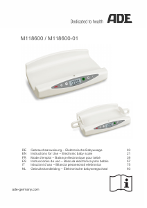 Manual de uso ADE M118600 Báscula