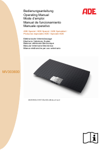 Manuale ADE MV303600 Bilancia