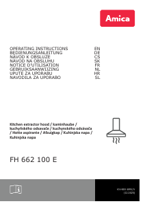 Priročnik Amica FH 662 100 E Kuhinjska napa