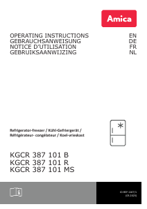 Handleiding Amica KGCR 387 101 R Koel-vries combinatie