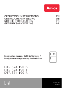 Bedienungsanleitung Amica DTR 374 190 R Kühl-gefrierkombination