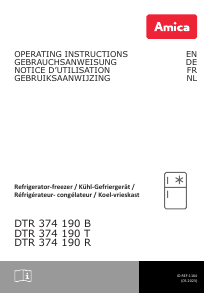 Mode d’emploi Amica DTR 374 190 T Réfrigérateur combiné