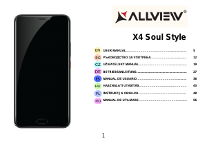 Manuál Allview X4 Soul Style Mobilní telefon