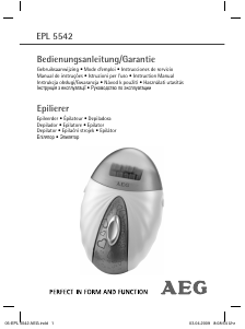 Handleiding AEG EPL 5542 Epilator