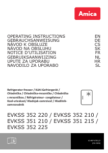 Manual Amica EVKSS 351 215 Refrigerator