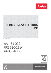 Bedienungsanleitung Amica WA 461 022 Waschmaschine