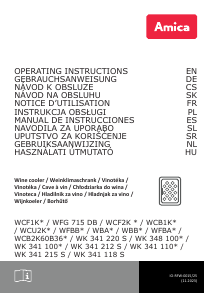 Handleiding Amica WK 341 118 S Wijnklimaatkast