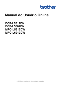 Manual Brother DCP-L5662DN Impressora multifunções