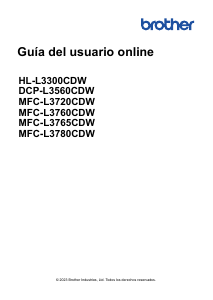 Manual de uso Brother MFC-L3720CDW Impresora multifunción