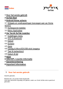 Handleiding Yarvik GoTab TAB469 Tablet