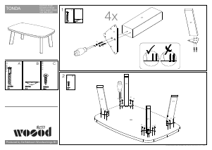 Hướng dẫn sử dụng Woood Tonda Bàn cà phê