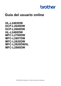 Manual de uso Brother DCP-L2640DW Impresora multifunción