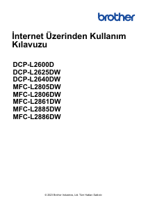 Kullanım kılavuzu Brother MFC-L2886DW Çok işlevli yazıcı