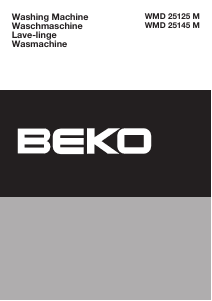 Manual BEKO WMD 25145 M Washing Machine