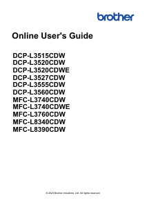 Manual Brother DCP-L3515CDW Multifunctional Printer