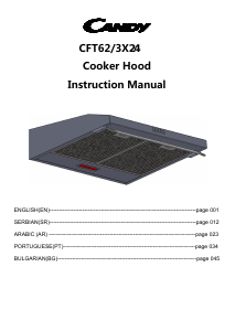 Manual Candy CFT62/3X/1 Exaustor