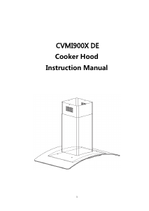 Manual Candy CVMI900X DE Cooker Hood