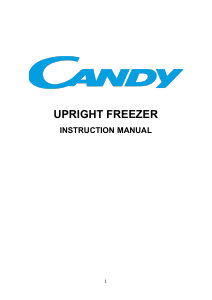 Instrukcja Candy CNF 170 EEW Zamrażarka