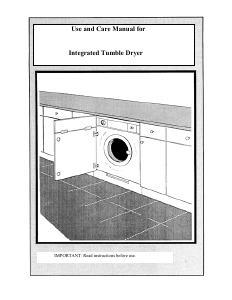 Manual White Knight C8317 Dryer