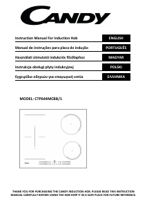 Instrukcja Candy CTP644MCBB/1 Płyta do zabudowy