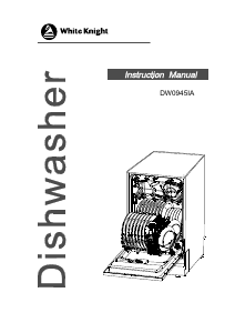 Manual White Knight DW0945IA Dishwasher