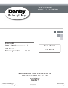 Mode d’emploi Danby DDW1832ESS Lave-vaisselle