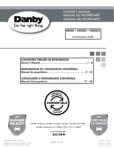 Manual de uso Danby DUFM068A1SCDB Congelador