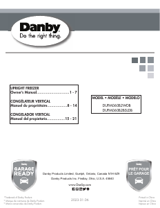 Handleiding Danby DUFM060B2WDB Vriezer