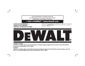 Manual DeWalt DCF681N2 Screw Driver