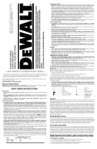 Mode d’emploi DeWalt DW257 Visseuse