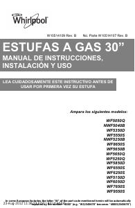 Manual de uso Whirlpool WF5650B Cocina