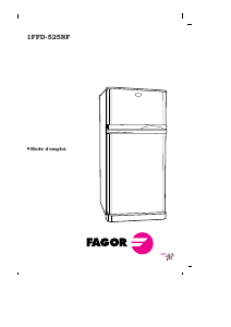 Mode d’emploi Fagor 1FFD-525NF Réfrigérateur combiné