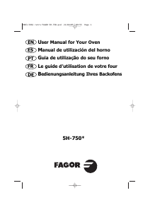 Manual de uso Fagor 5H-750N Horno
