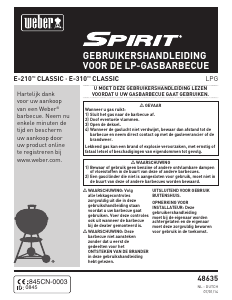 Handleiding Weber Spirit Classic E310 Barbecue