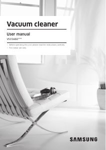 Manual Samsung VS15A60AGR5 Vacuum Cleaner