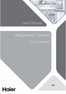 Használati útmutató Haier HCR59F19ENMM(UK) Hűtő és fagyasztó