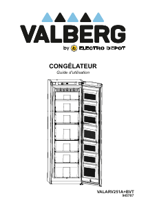 Mode d’emploi Valberg VAL ARV 251 A+ BVT Congélateur