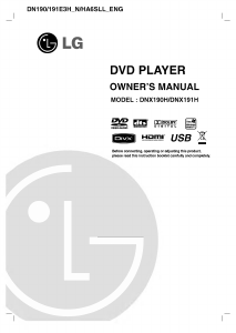 Manual LG DNX191H DVD Player