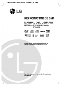 Manual de uso LG DV8700C Reproductor DVD